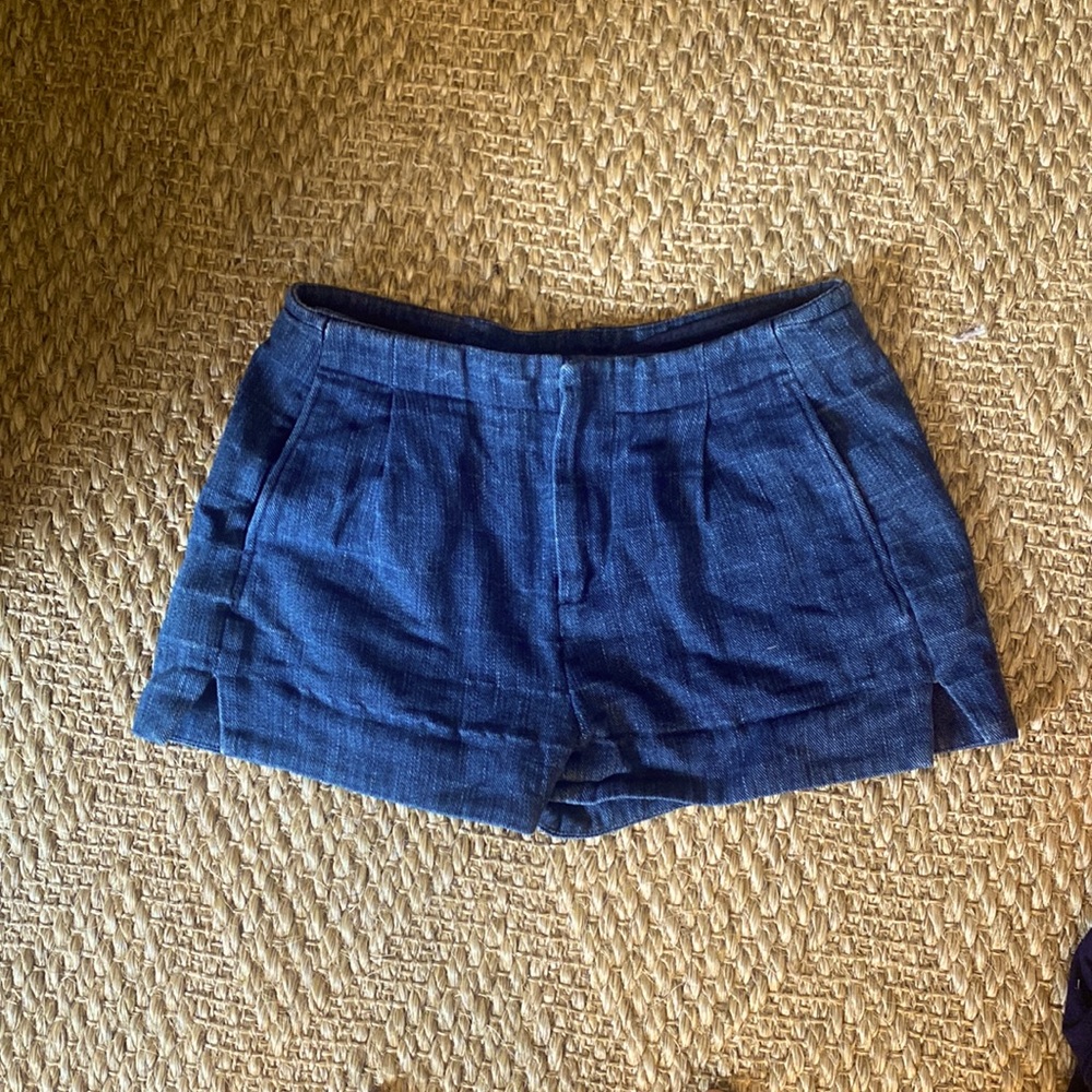 Tailored Denim Shorts